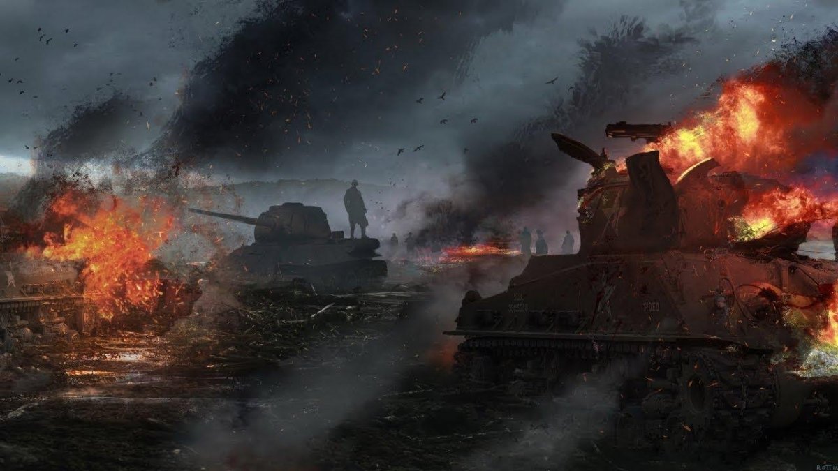 Поле битвы 2 мировая война с танками