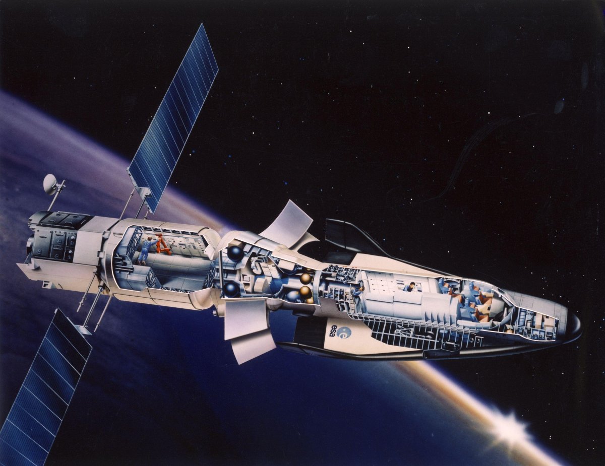 Космический корабль вид сверху