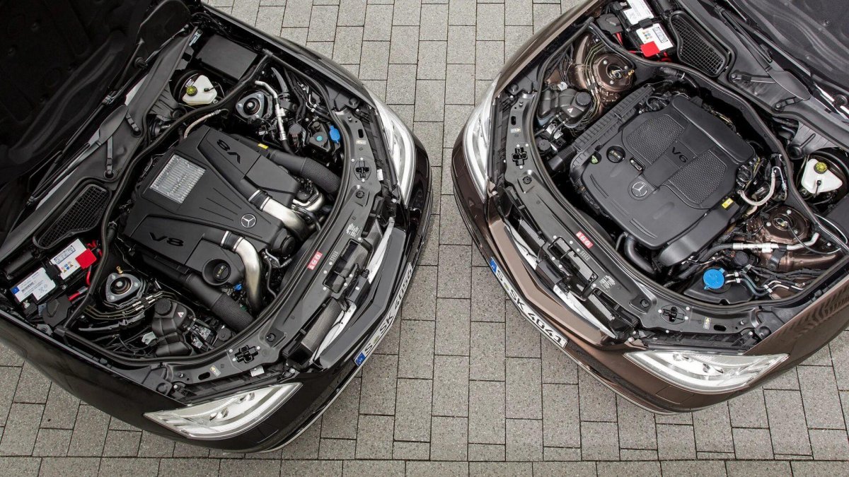 Мерседес 221 под капотом