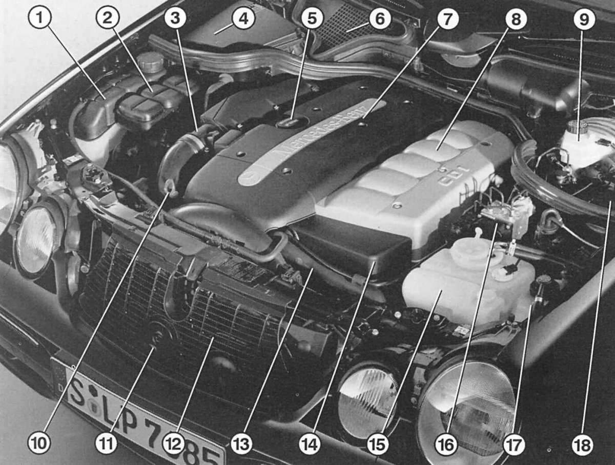 Блок управления двигателя Мерседес w210 дизель 2.2