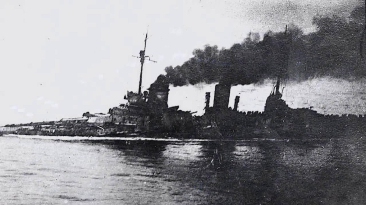 Крейсер Зейдлиц после Ютландского сражения
