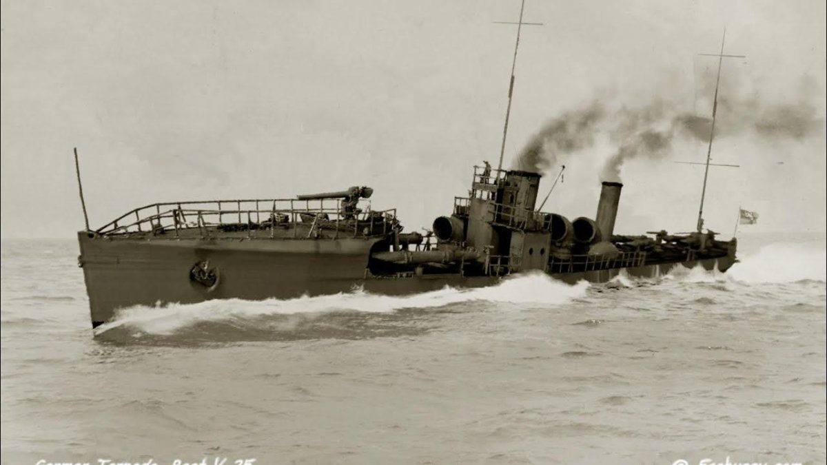 Немецкий эсминец v25