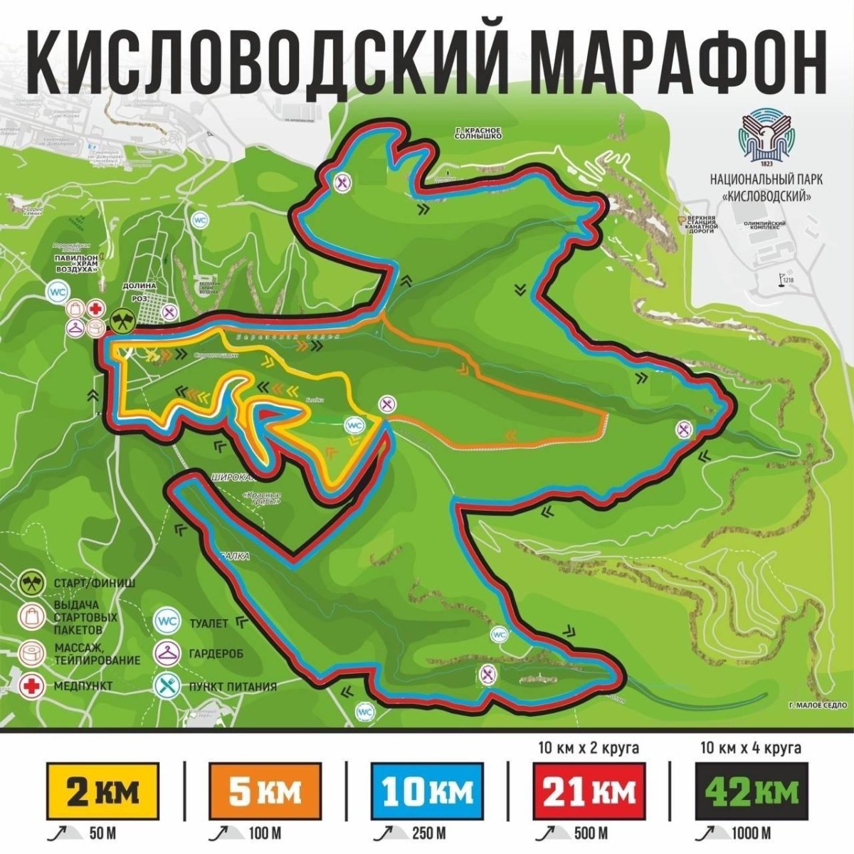 Кисловодский марафон трасса