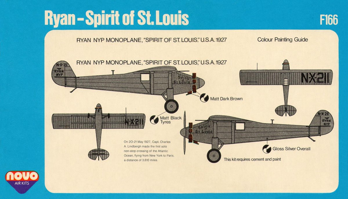 Ryan NYP Spirit of St.Louis чертеж