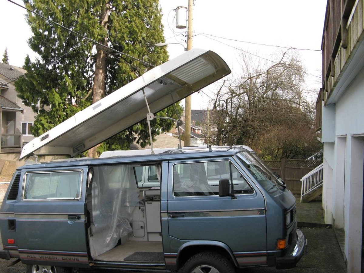 VW t3 подъемная крыша