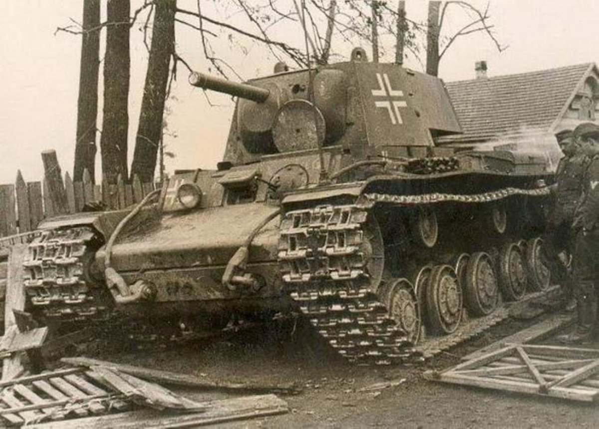 Трофейный танк кв 1 немецкий
