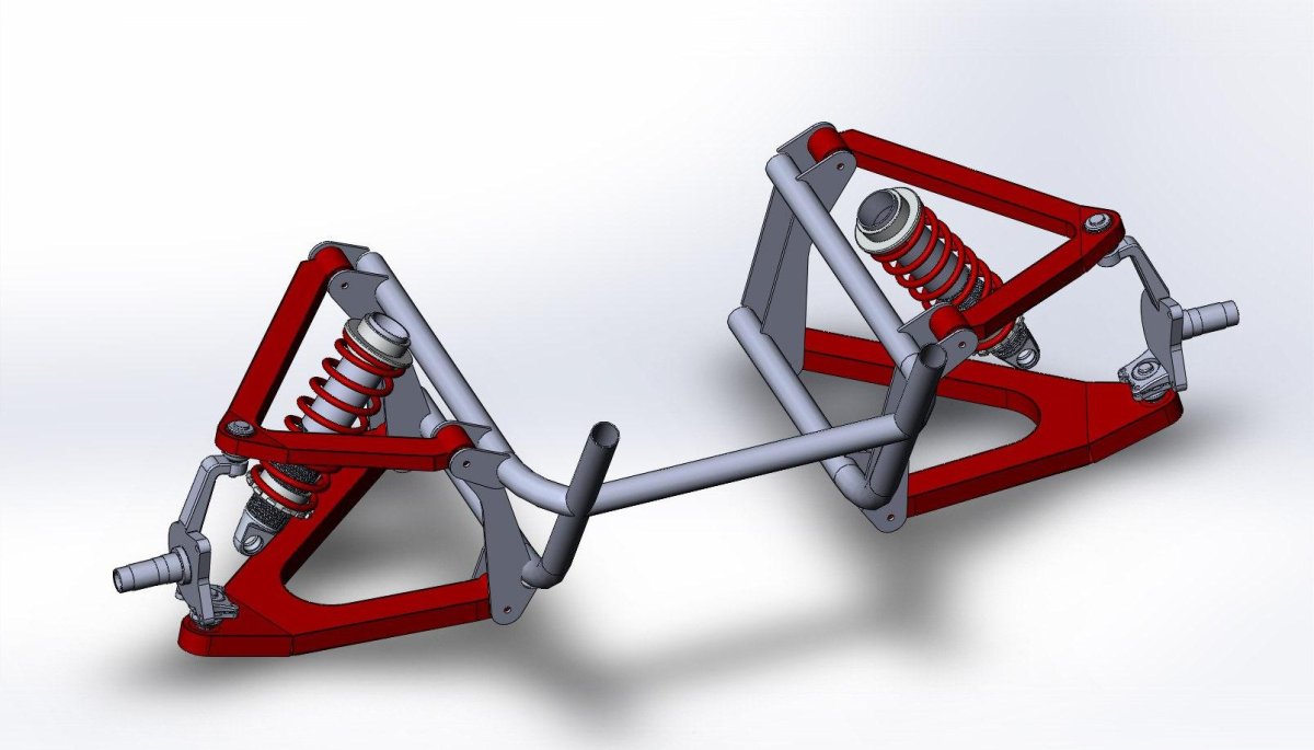 Задняя трехрычажная подвеска багги