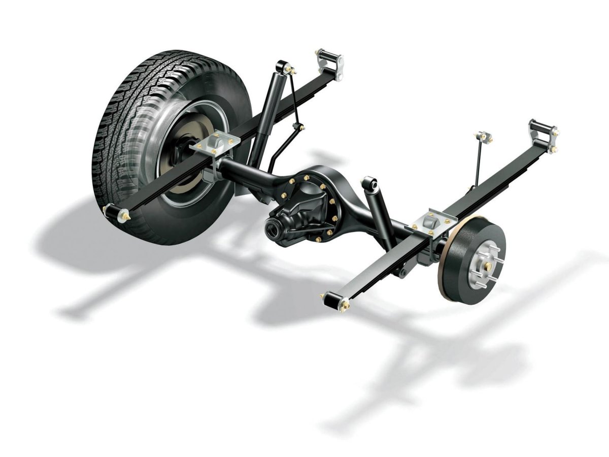 Задняя подвеска полузависимая, торсионная балка