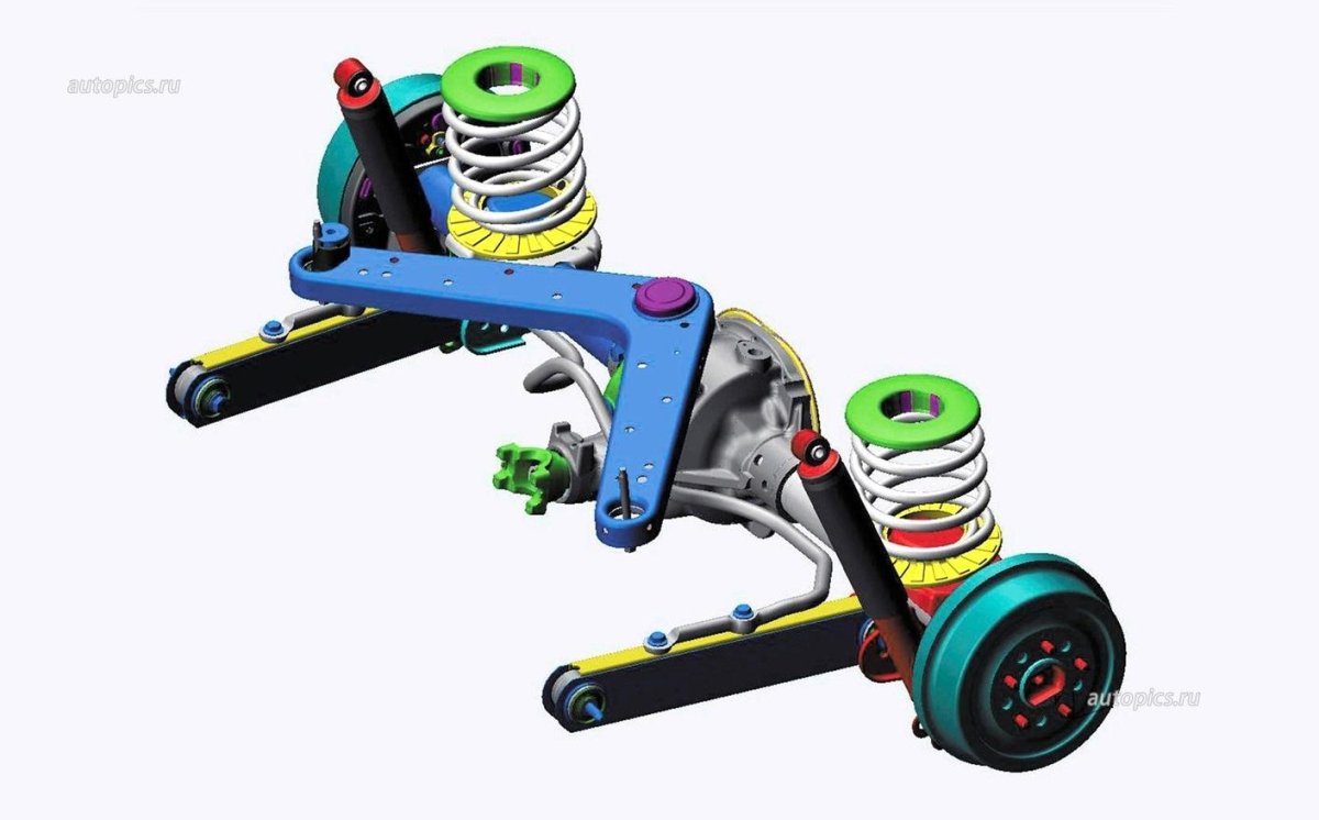 Jeep Liberty задняя подвеска