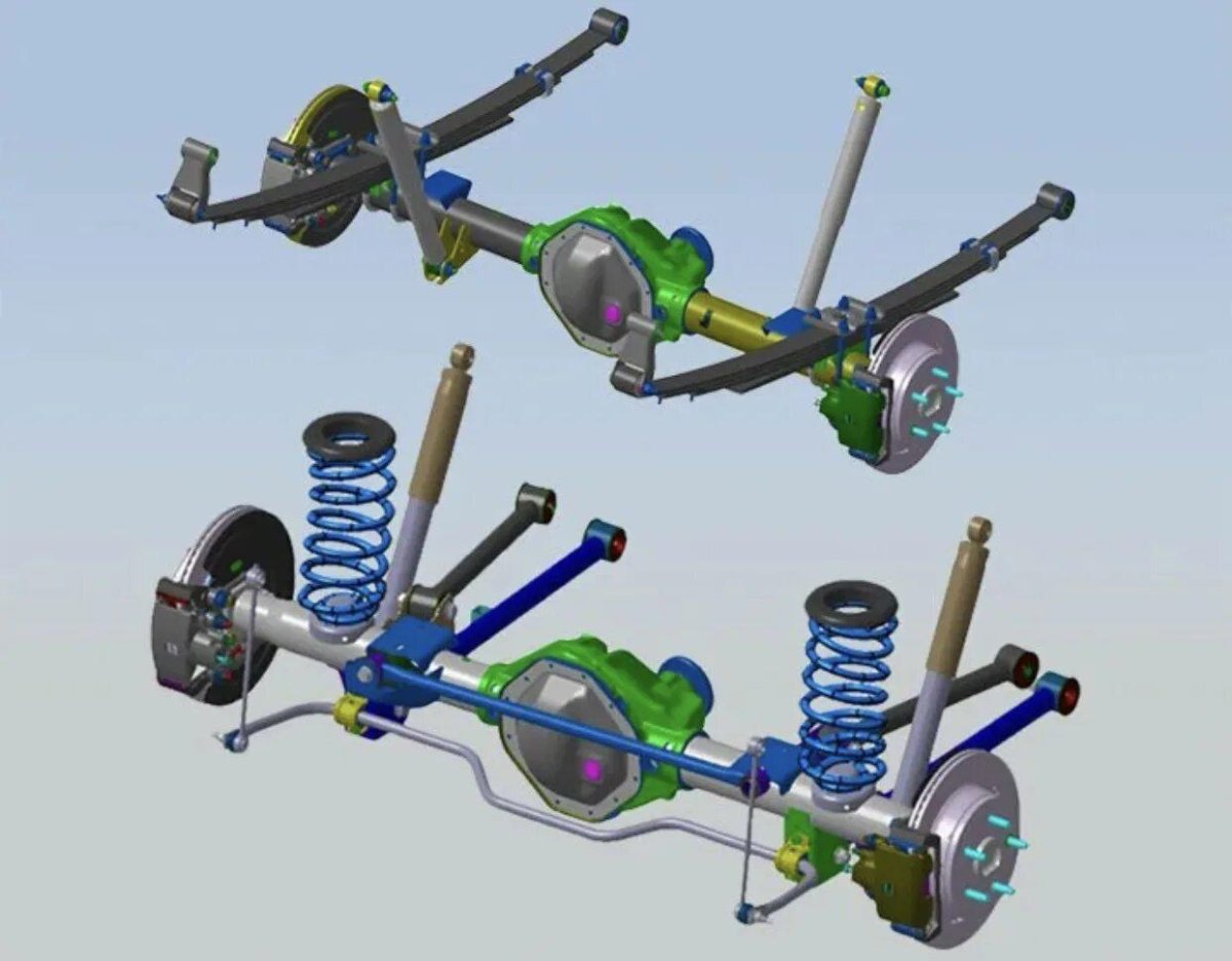 Зависимая многорычажная задняя подвеска