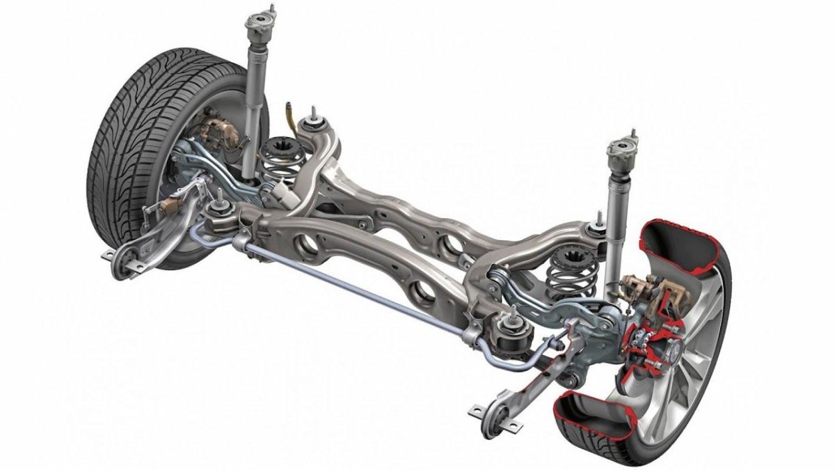 Многорычажная задняя подвеска Мерседес