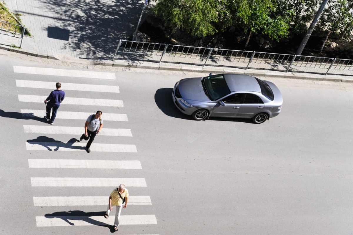 Pedestrian Crossing Top view