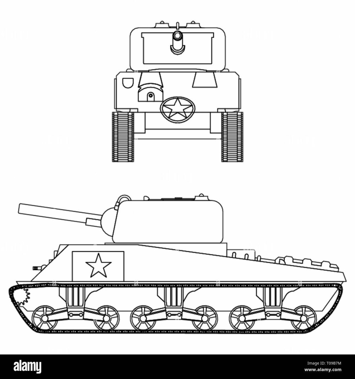 М4 Шерман рисунок