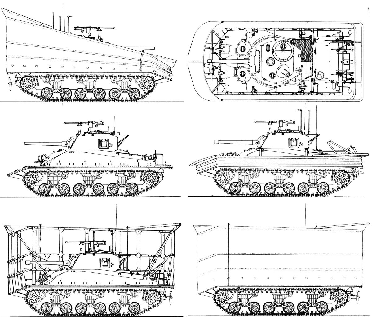 Чертежи м4а1 Шерман