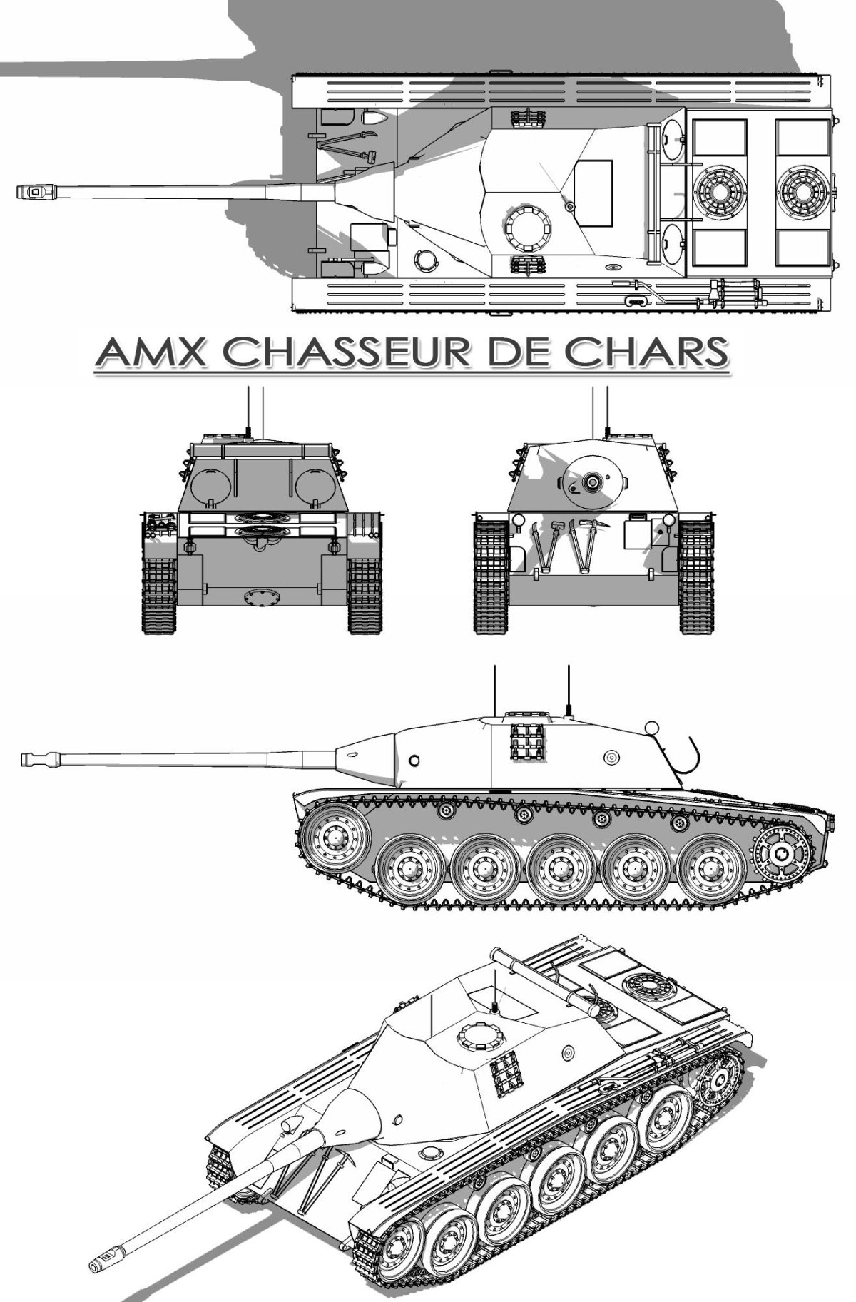 Танк AMX chasseur de Chars