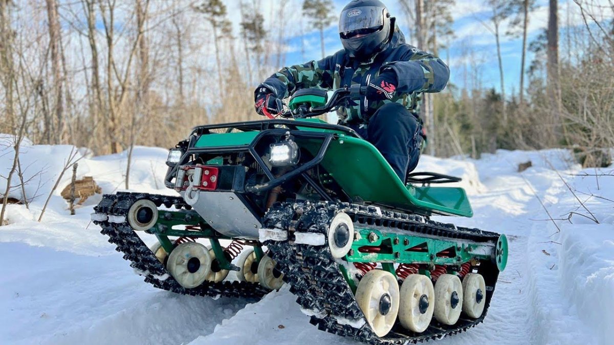 Гусеничный мини вездеход патруль трак мини