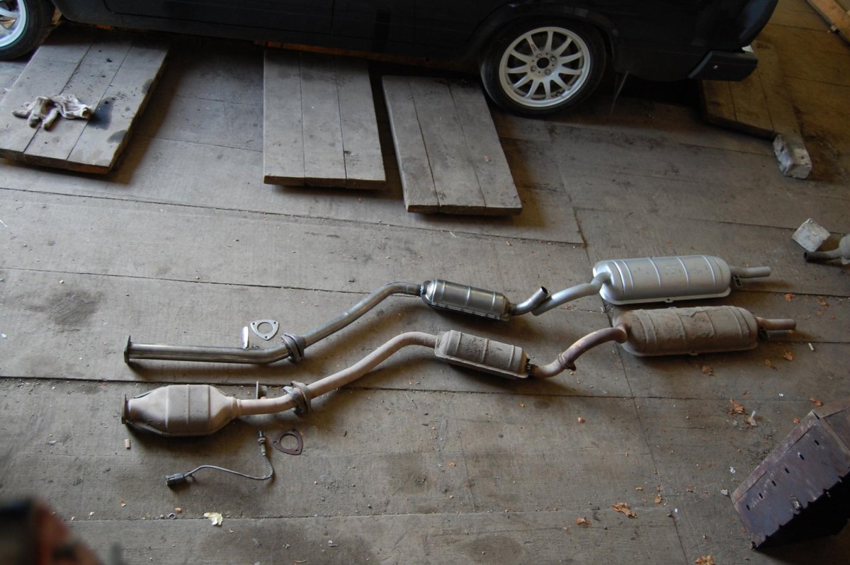 ВАЗ 2107 инжектор выхлопная система с катализатором