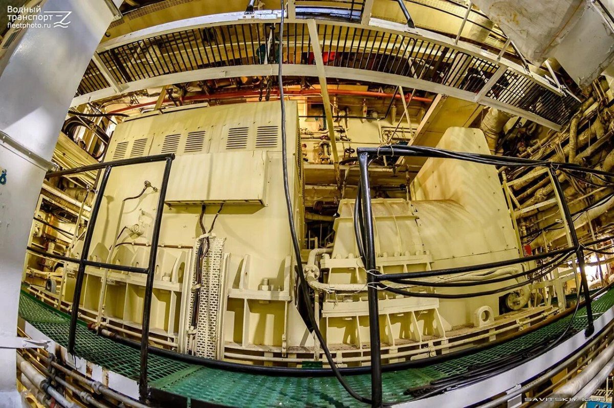 Ледокол Красин машинное отделение