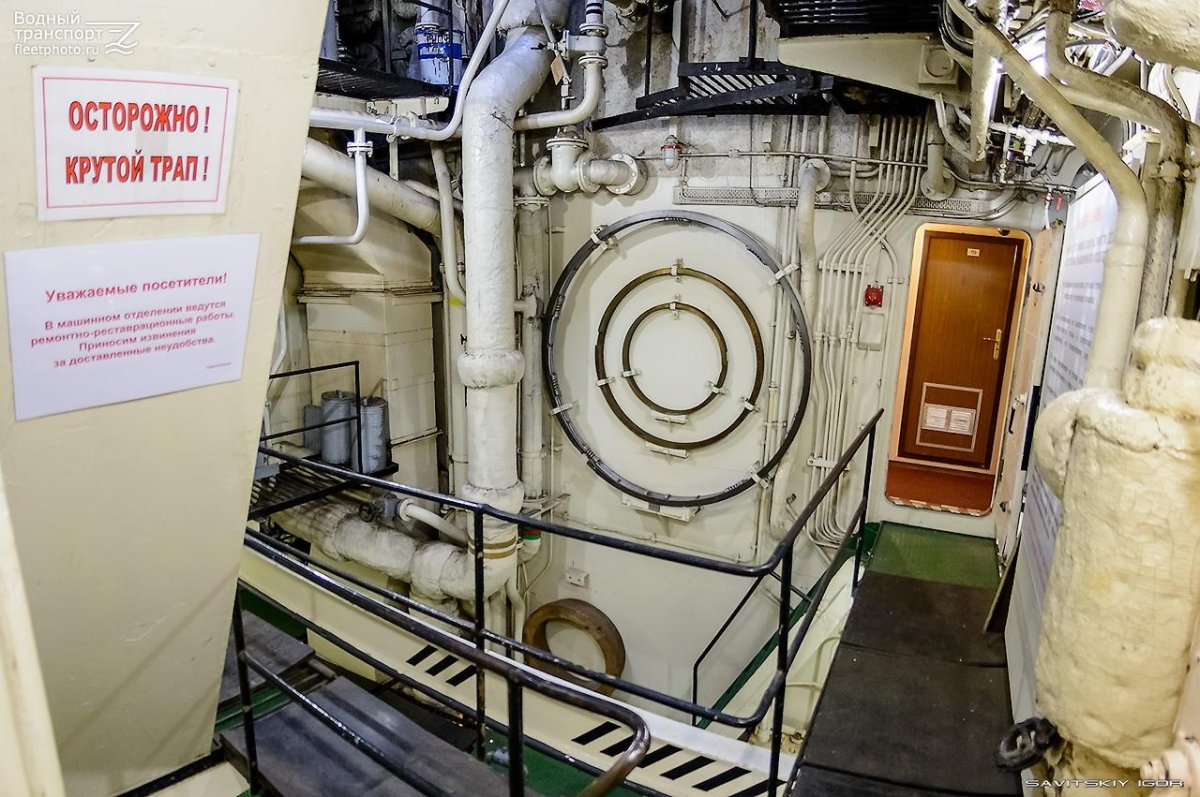 Ледокол Красин машинное отделение