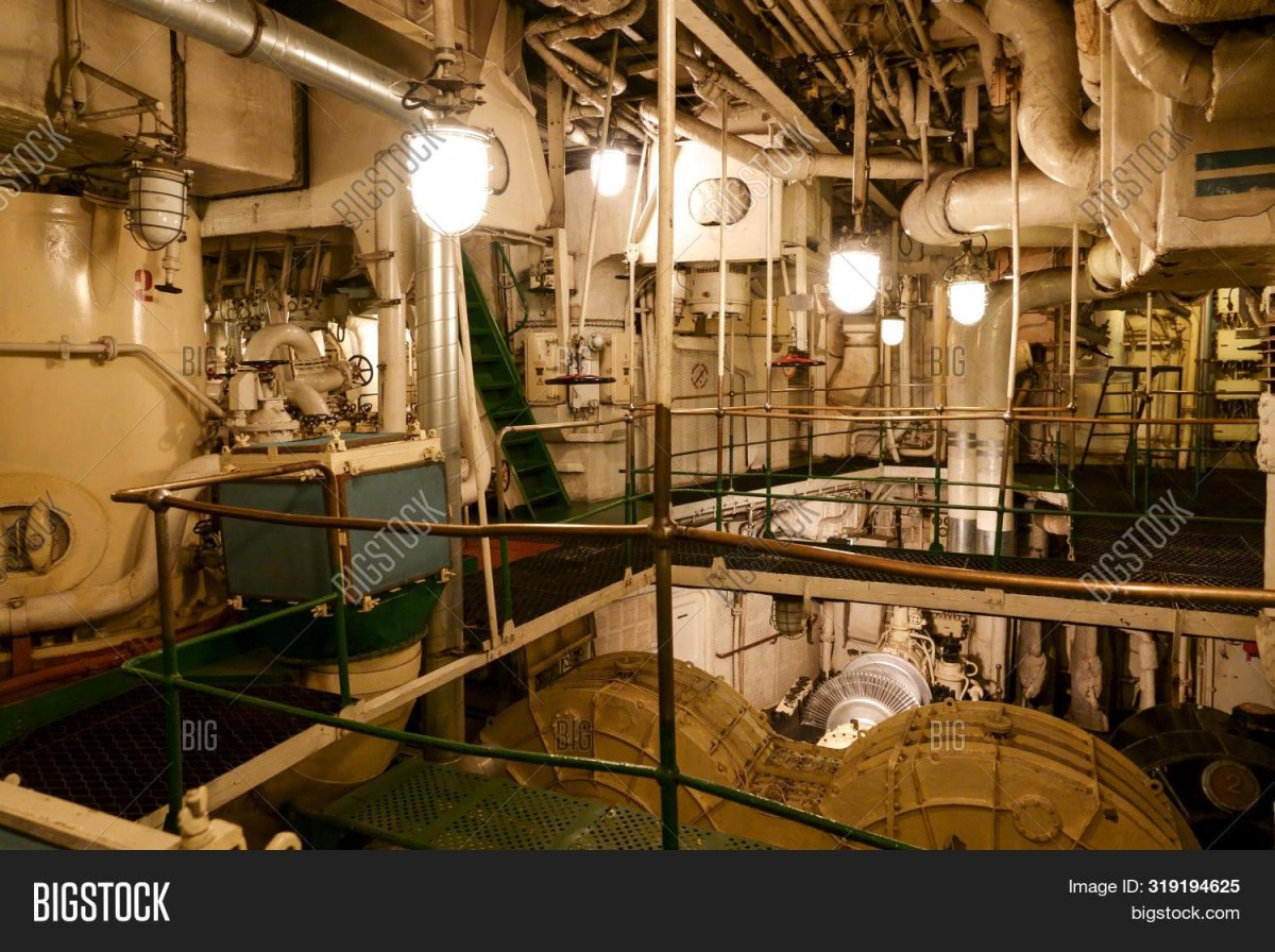 Атомный ледокол Ленин машинное отделение