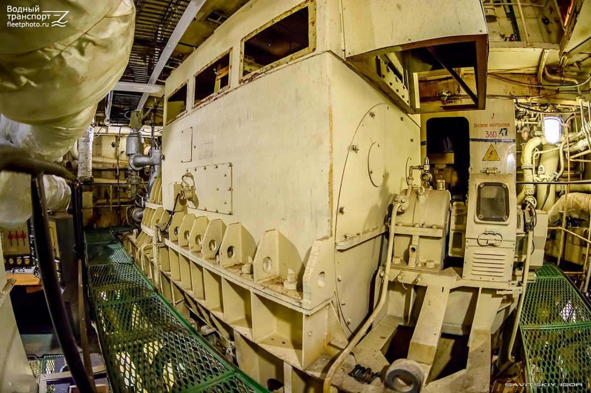 Ледокол Красин машинное отделение