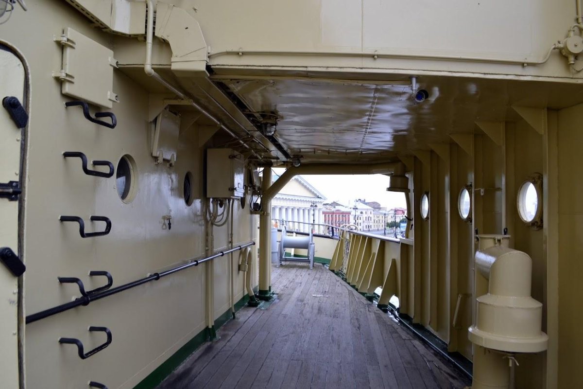 Ледокол Красин в Санкт-Петербурге внутри