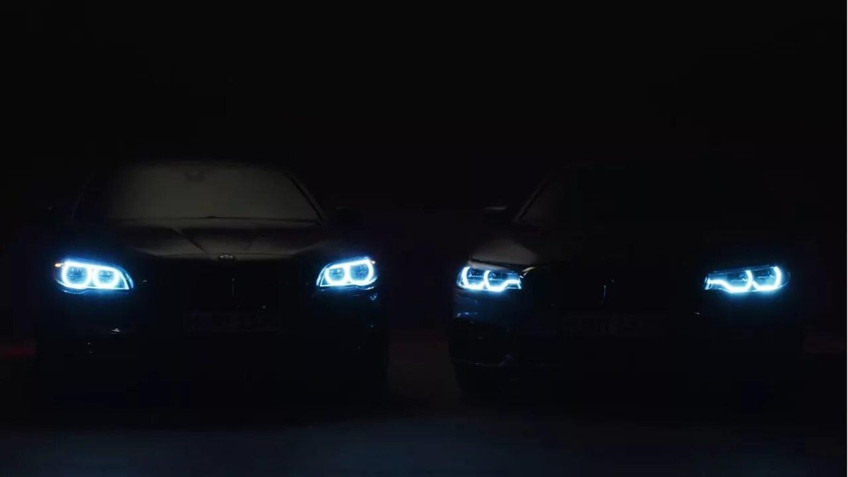 BMW f10 в темноте