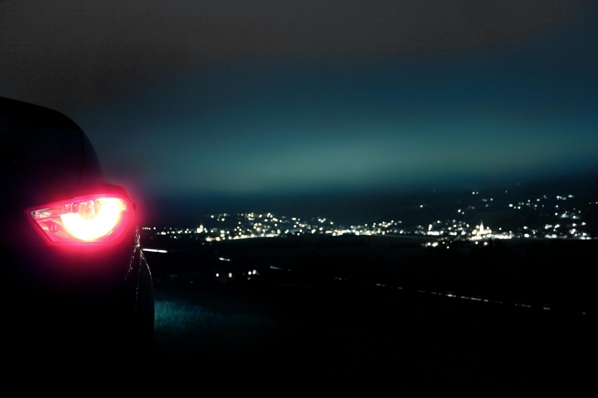 Машина ночью