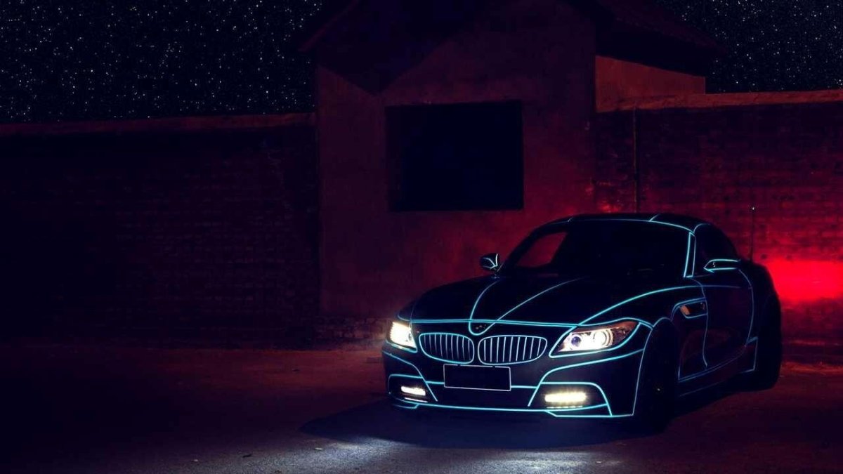 БМВ g11 ночью