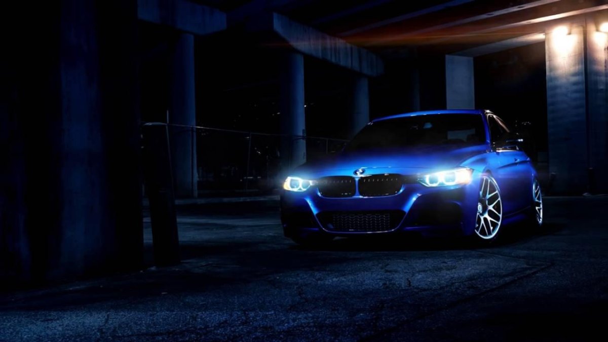 BMW m5 ночью