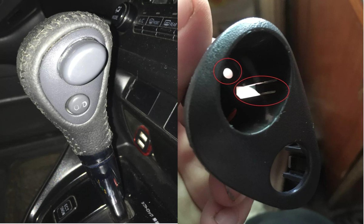 Кнопка Overdrive на коробке автомат Гранта