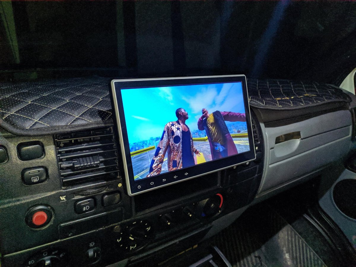 1 Din магнитола с большим экраном на Газель