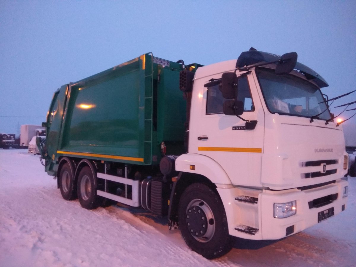 Мусоровоз лебедка