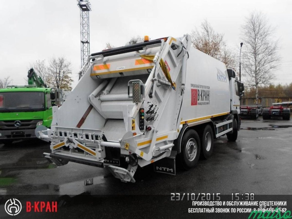 Мерседес мусоровоз с задней загрузкой
