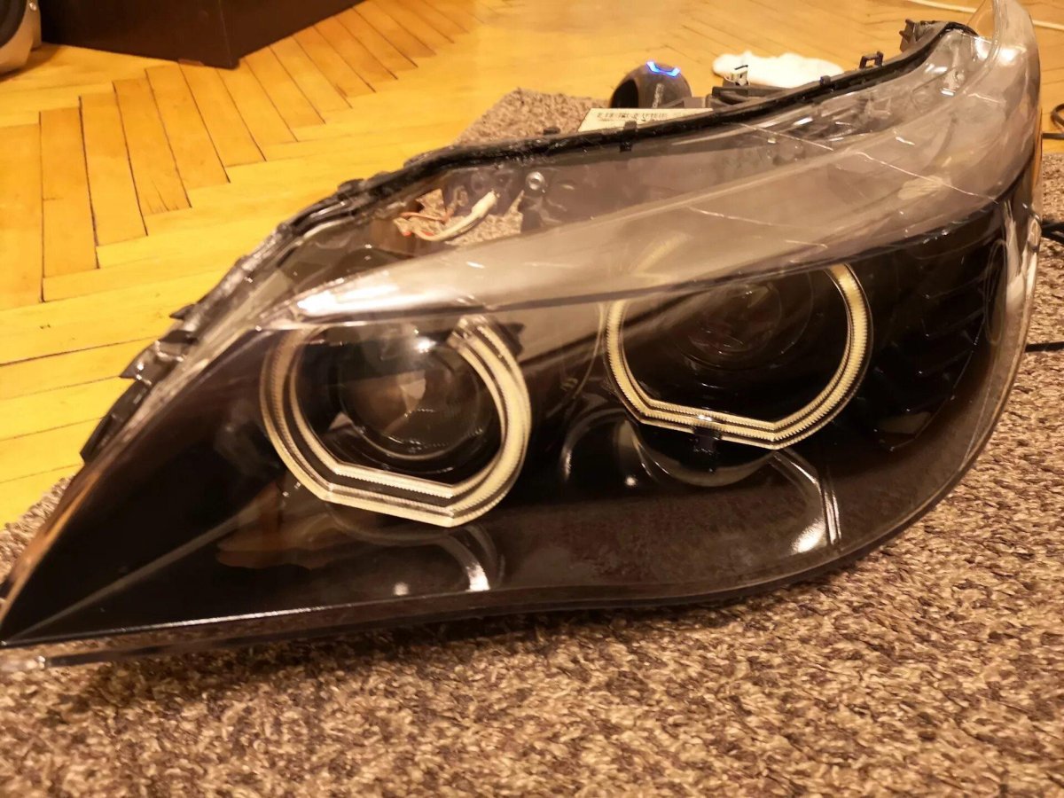 Передние фары БМВ е60 дорест