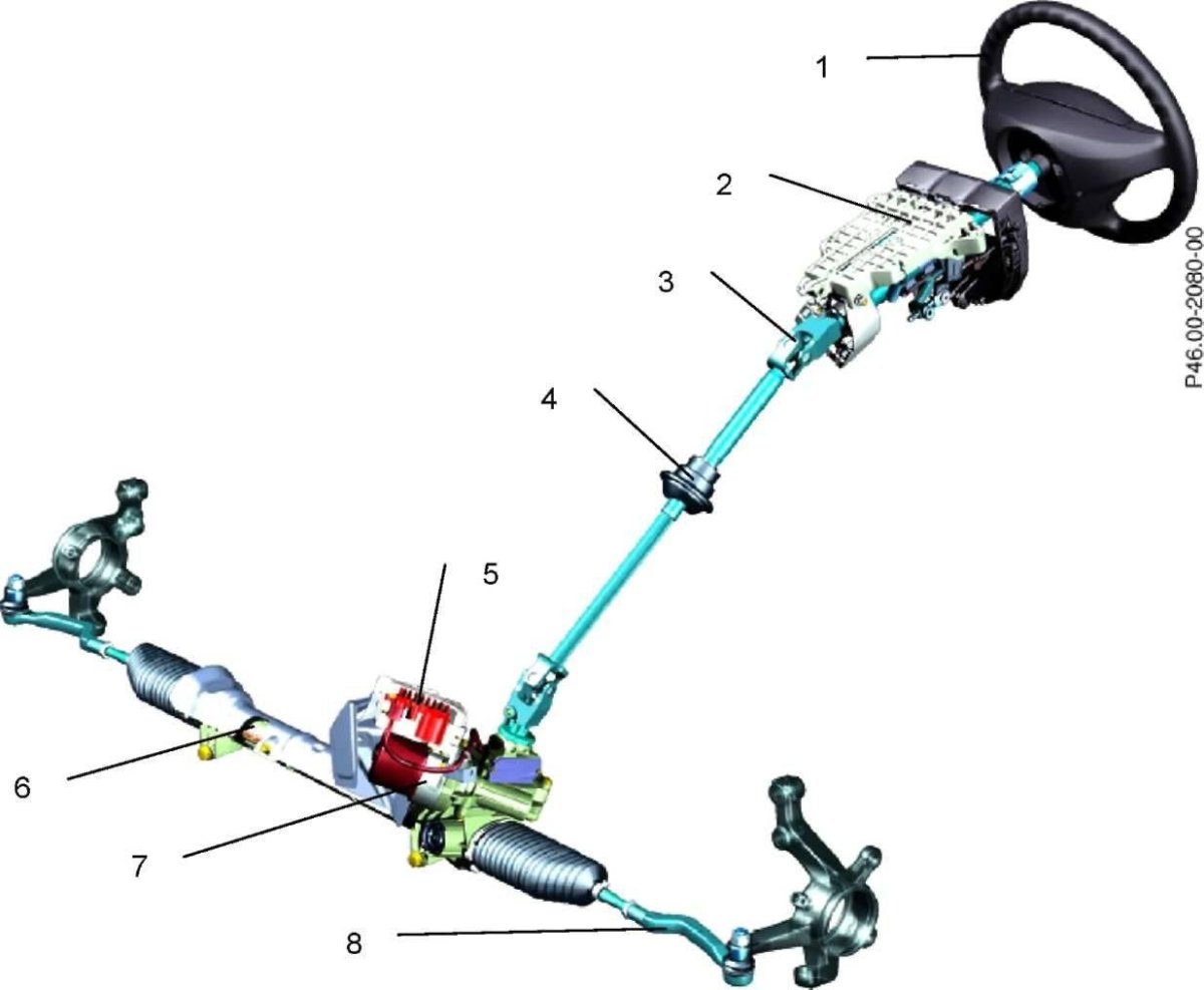Рулевое управление газон Некст схема