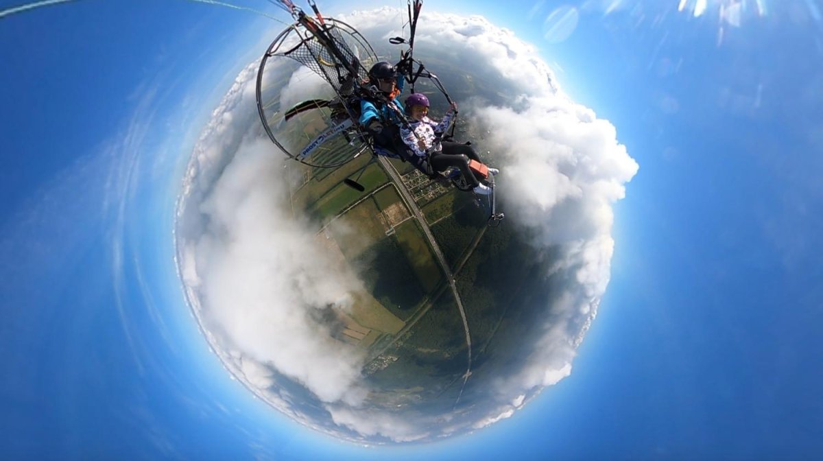 Паратрайк в небе