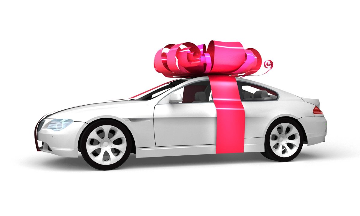 Автомобиль с бантом