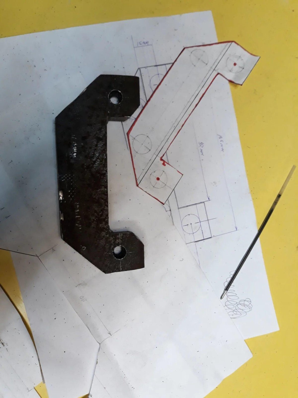 Переходная пластина суппорта BMW e30 на классику суппорт