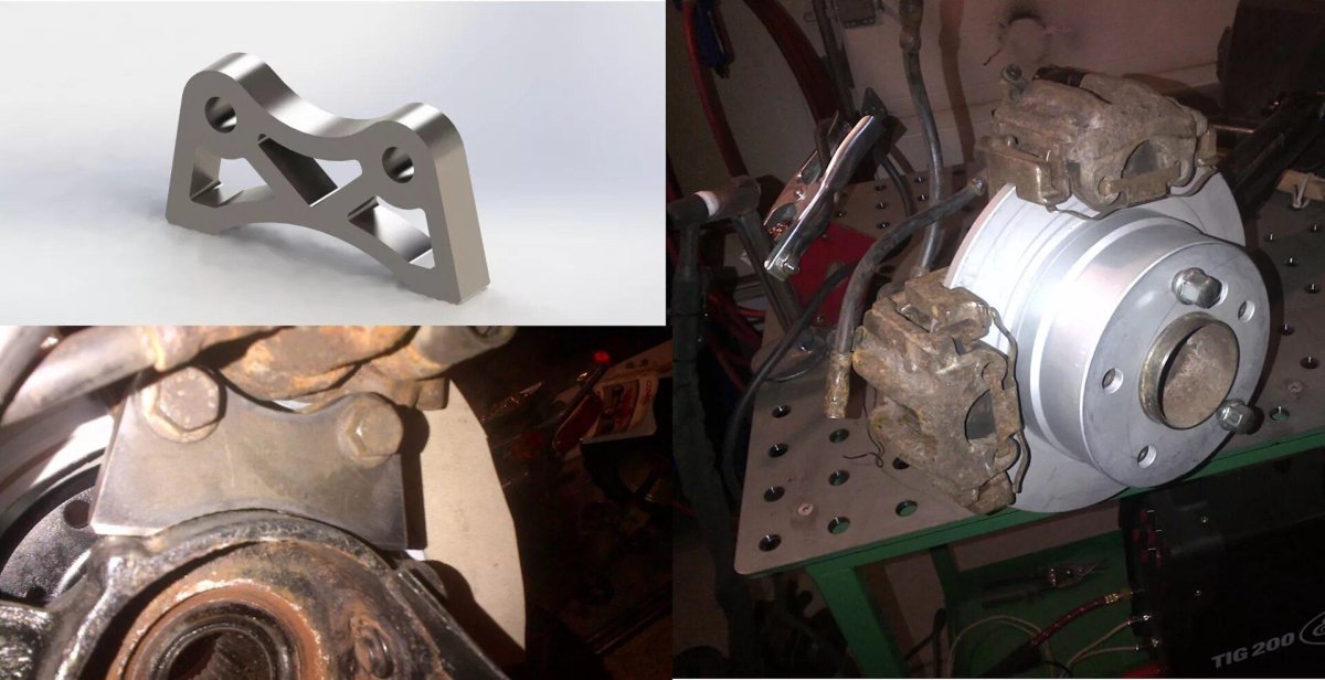 План шайба под 2 суппорта BMW e90