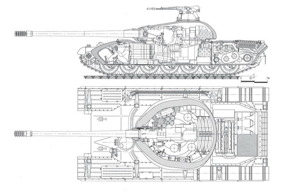 Танк объект 770 чертёж