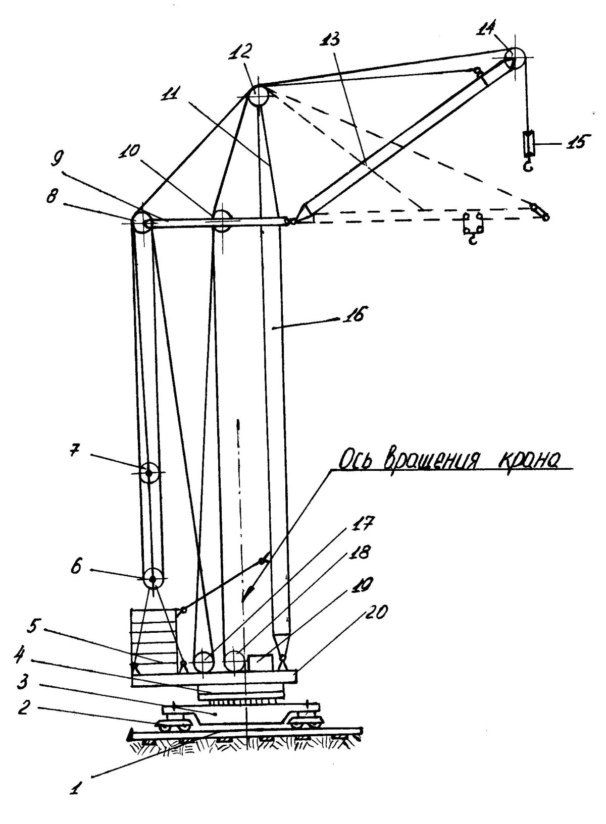 Запасовка грузового каната КБ 408