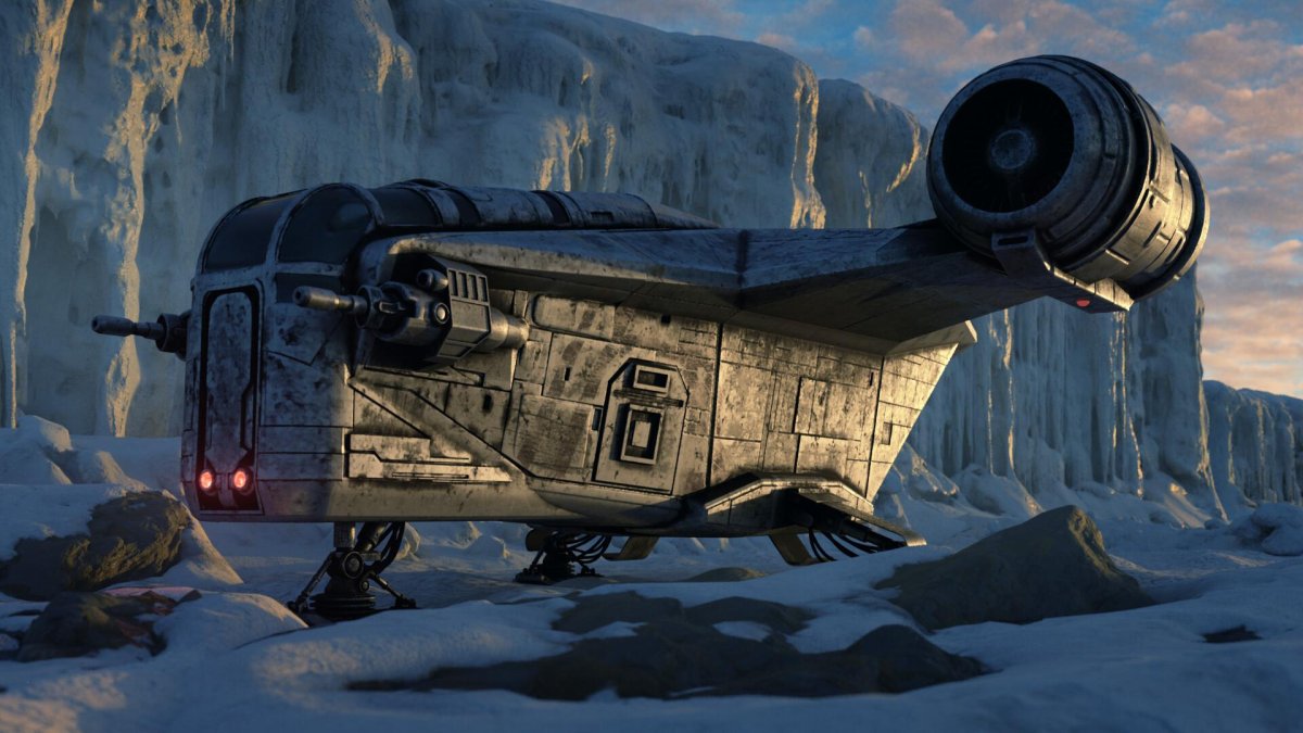 Лезвие бритвы, космический корабль мандалорца