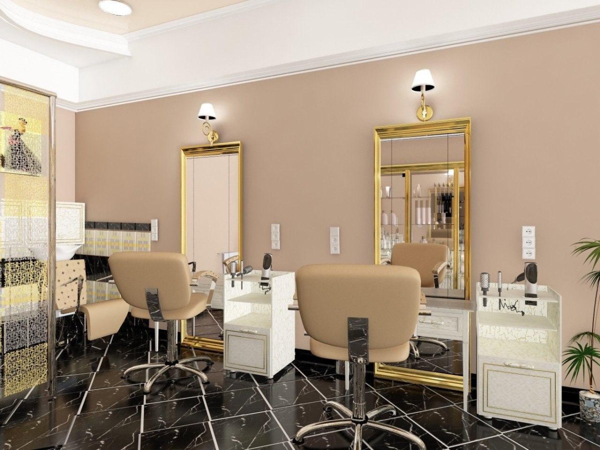 Цвет стен в парикмахерской