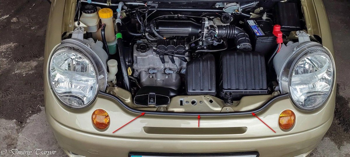 Подкапотное пространство Дэу Матиз