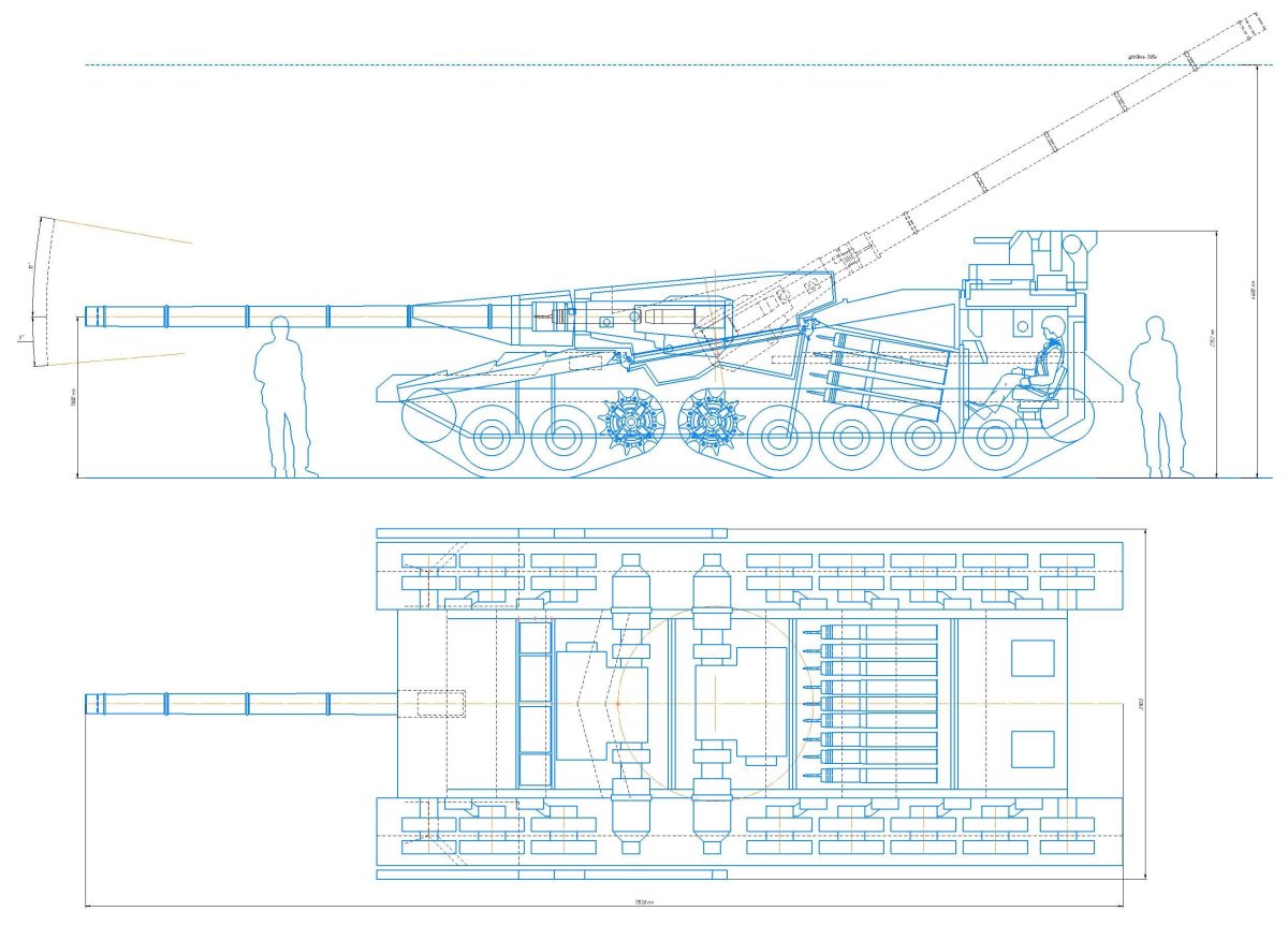 Объект 490 Тополь чертежи
