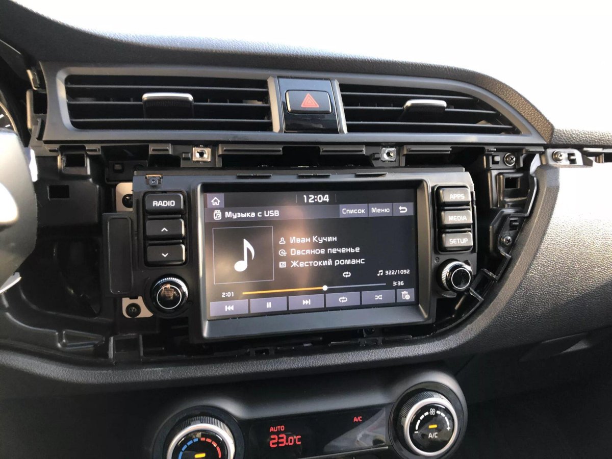 Штатная магнитола Рио 4