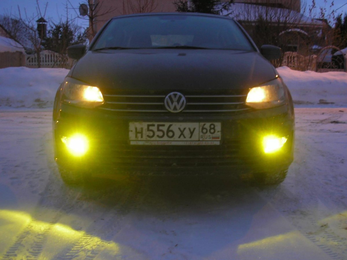 ДХО И ПТФ поло седан