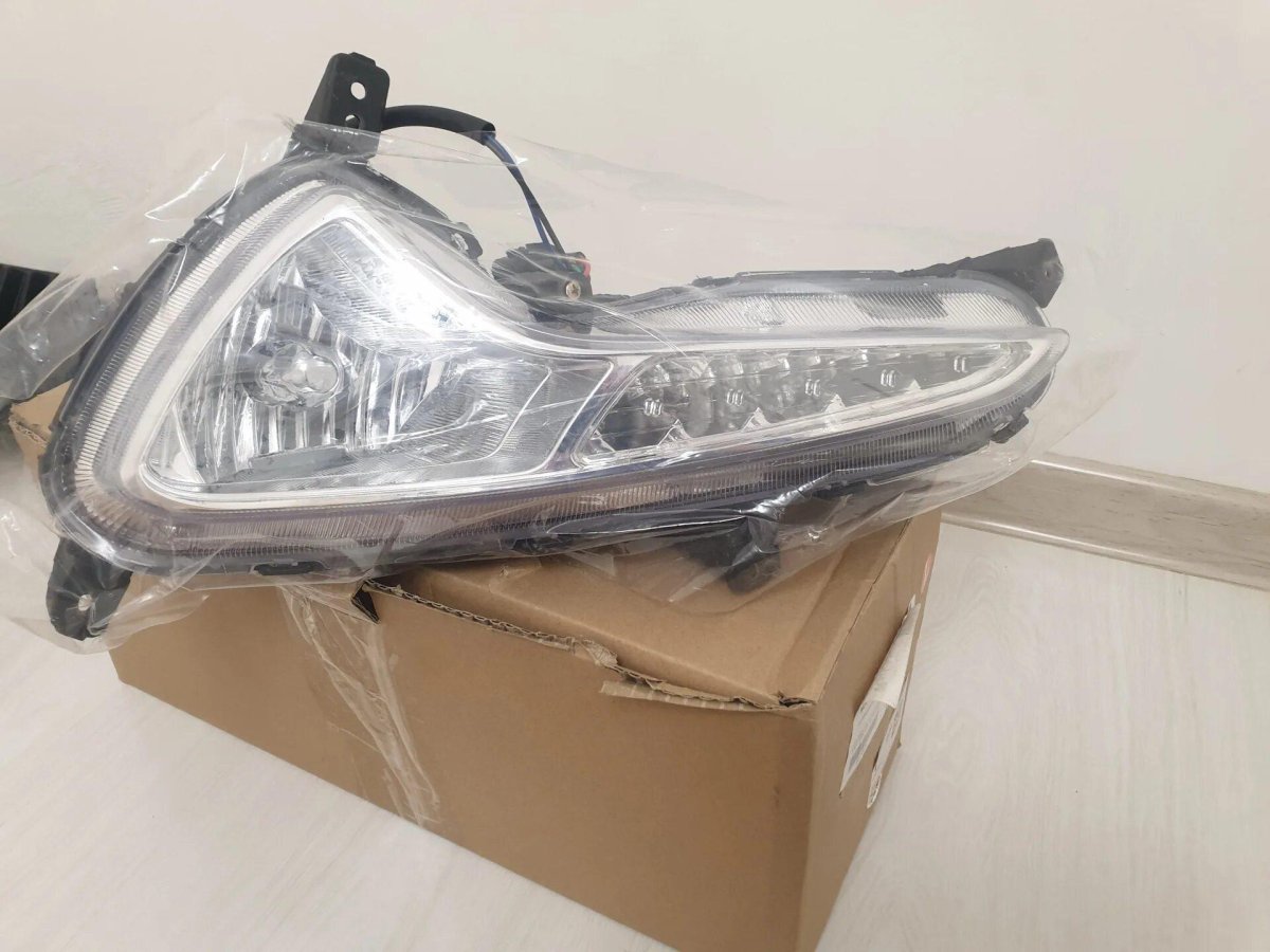 ПТФ + ДХО Hyundai Solaris 2015