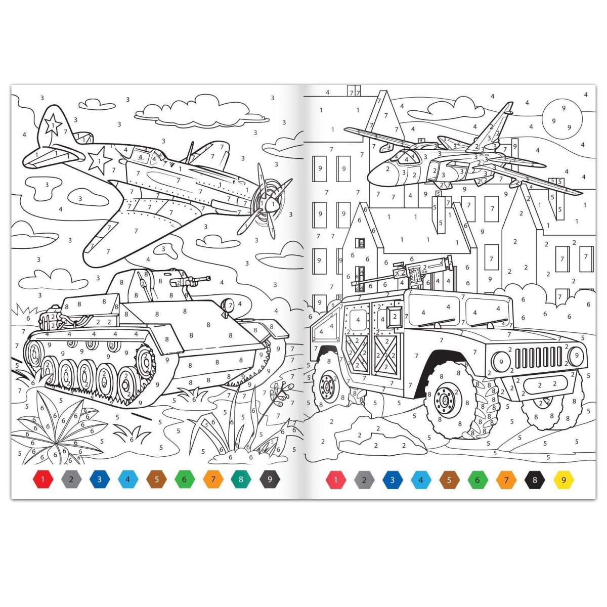 Военная техника раскраска для детей